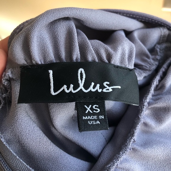 Lulu’s high neck, open back jumpsuit. - Picture 2 of 3